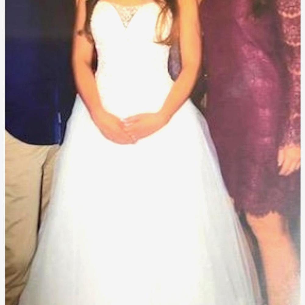 David's Bridal cinderella gown